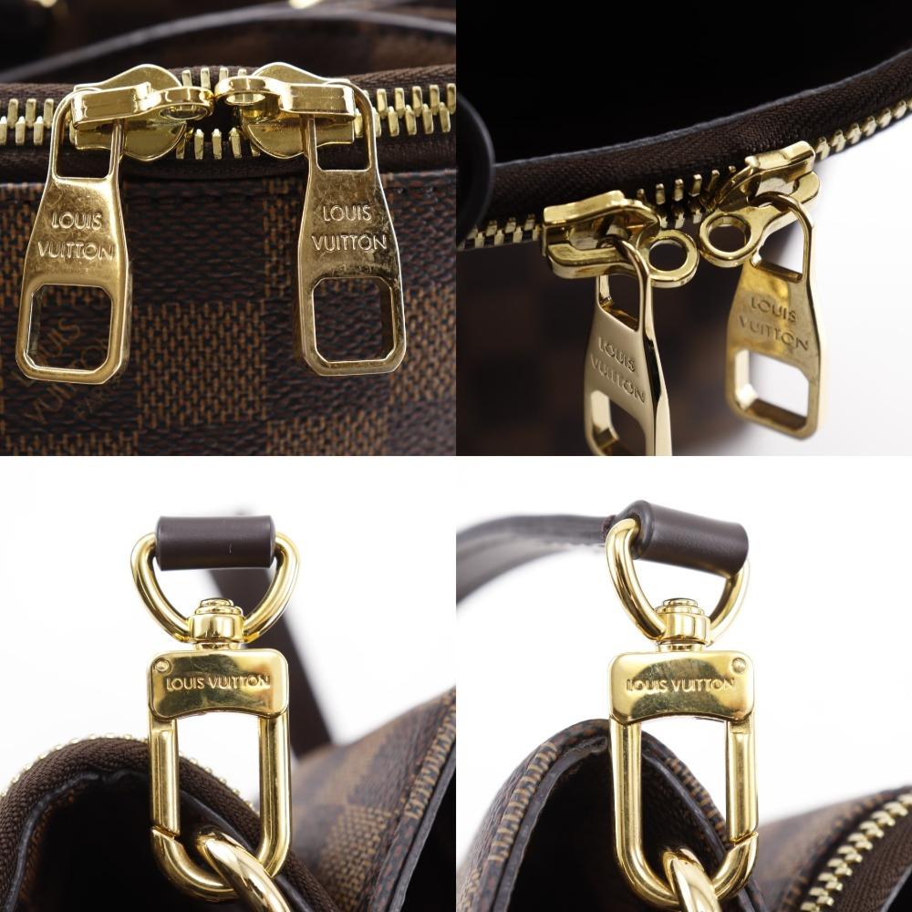 Louis Vuitton Brompton Handbag N41582 2WAYShoulder Brown Damier Canvas Women Used