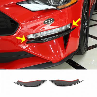 Främre Dimljus Lampkåpa Dekorlist för Ford Mustang 2018+ Kolfiber