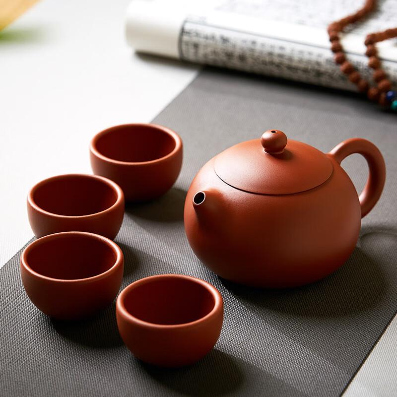 Handmade Yixing Zisha Xishi Teapot Set