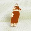 Talos Cute Corgi Dog Enamel Brooch Pin Unisex Denim Jacket Collar Sweater Scarf Badge