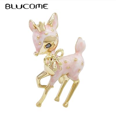 Christmas Brooch for Women Cute Anime Sika Deer Men's Brooch for Christmas Gift 2022