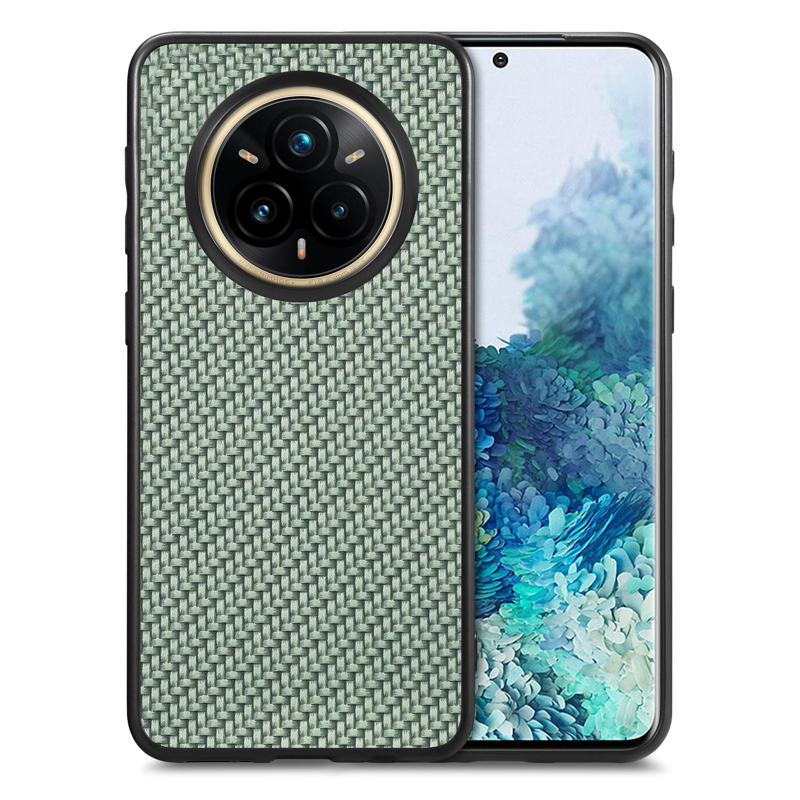 

Для Realme 14 Pro 5G Чохол Текстура вуглецевого волокна PU+PC+TPU Задня кришка телефону C