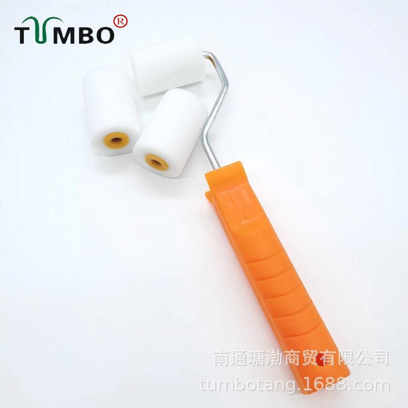 2-Inch & 4-Inch Water-Based Sponge Roller Brush for Seamless Wall Painting and Touch-Ups