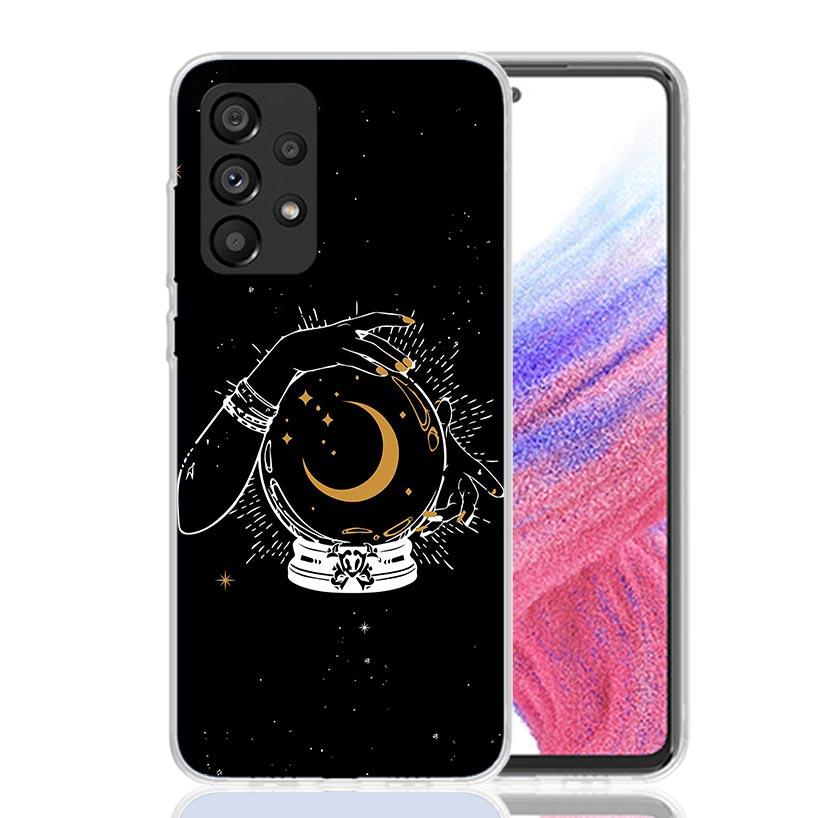 Witches Moon Tarot Mystery Totem Phone Case For Samsung Galaxy A13 A14 A15 A16 A53 A54 A55 A56 A33 A34 A35 A36 A23 A24 A25 A26 A