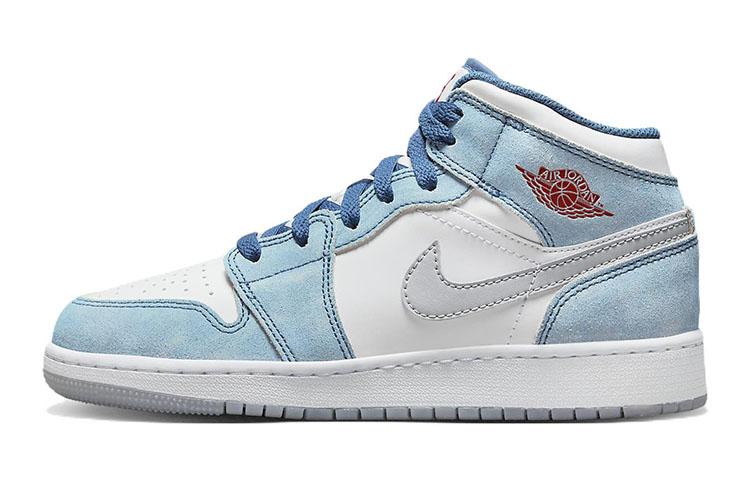 Jordan 1 Mid SE French Blue Light Steel GS DR6235-401 36.5