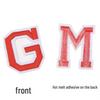 Multi-Color Embroidered Letter Patches for DIY Shoes, Hats, Bags, and Textiles.
