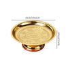 Fruit Bowl Offering Plate Alloy Decoration Dessert Dish Worship Blessing Tray Decor Centerpiece Holder Bowl for Buddha Rituals