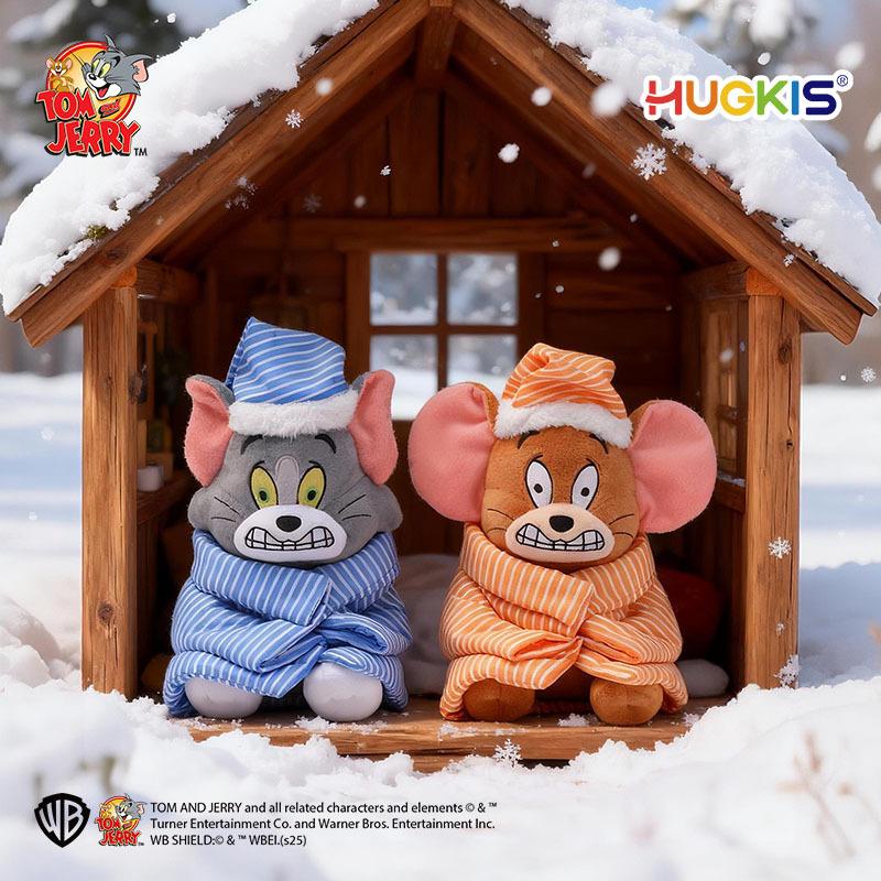 Tom and Jerry Winter Style Shivering Tom Cat Plush Doll Birthday Gift