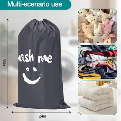 Drawstring Laundry Bag  Large Machine Washable Travel Dorm Dirty Clothes Storage Sack for Mom Laundry Organizer