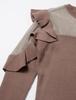 Lily Brown Tulle Combi Frill Knit Pullover LWNT194191 MOC Japan Size F Women's (Free Size)