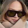 European American Style Sunglasses Women Square Shape Big Size Sun Glasses Women Fishing Driving Men Sun Glass