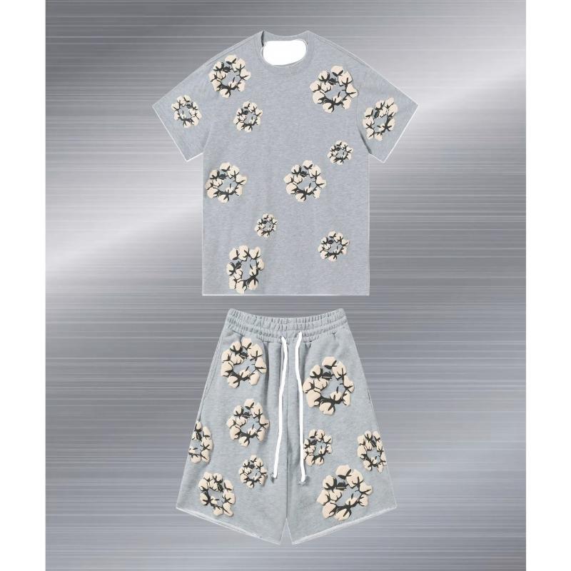 Summer New Men's Set Casual and Fashionable 3D Printed Outdoor Casual and Fashionable Comfortable Men's Set