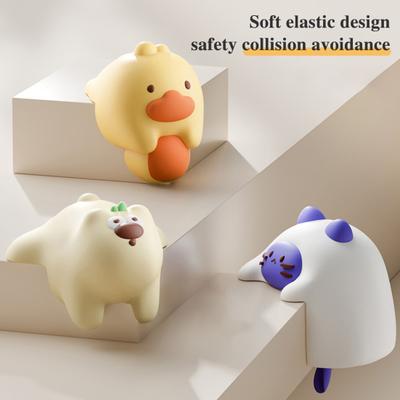 4Pcs Animal Furniture Corner Protector Anti-collision Baby Proof Soft PVC Self-adhesive Bear