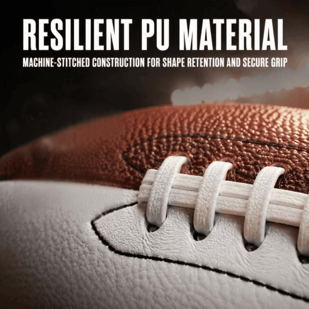 Oval American Football Brown and White Training Football Durable Sports Football  Recreational Play