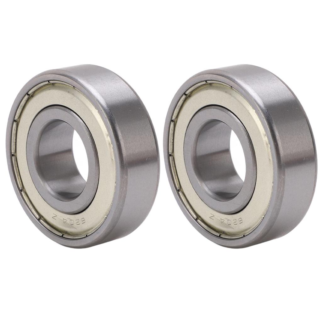 2 buc Rulment cu bile etanșat cu cauciuc dublu, Zgomot redus, Rezistent la temperaturi înalte, Bilă cu canelură adâncă