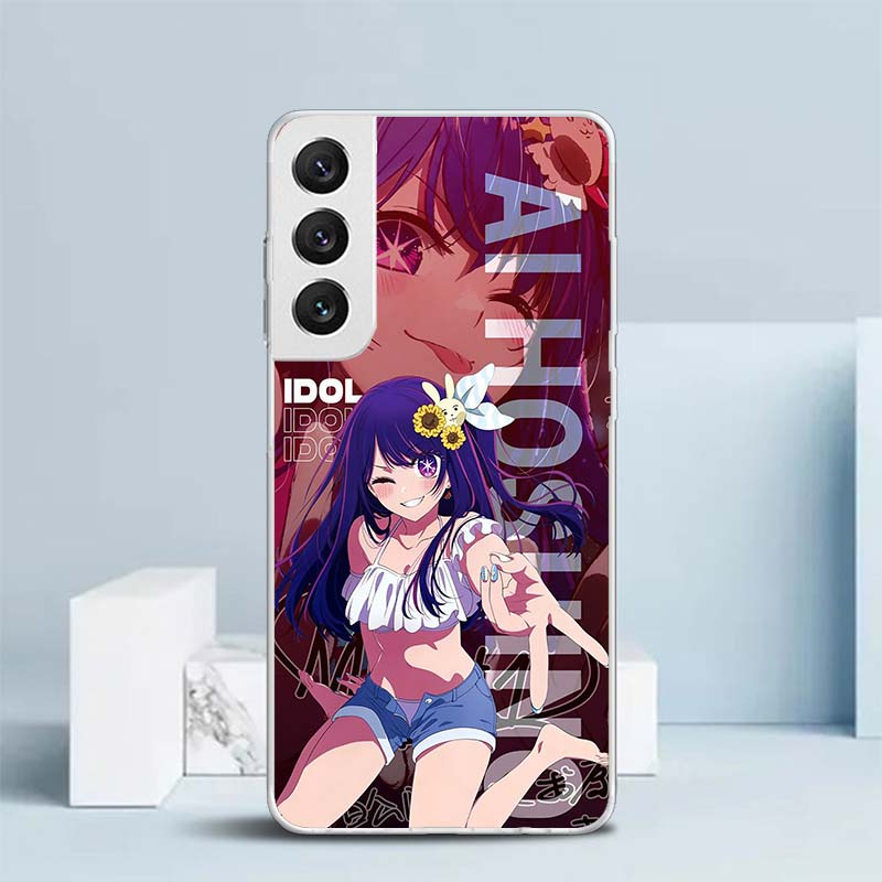 Japan Anime Oshi No Ko Soft Cover for Samsung Galaxy S25 Edge S26 S24 S23 Ultra Phone Case S22 S21 Plus S20 FE Print Pattern She