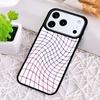 Wavy Grid Shockproof Phone Case for iPhone 17 Air 16e 15 11 12 14 13 Pro Max Cover Coque