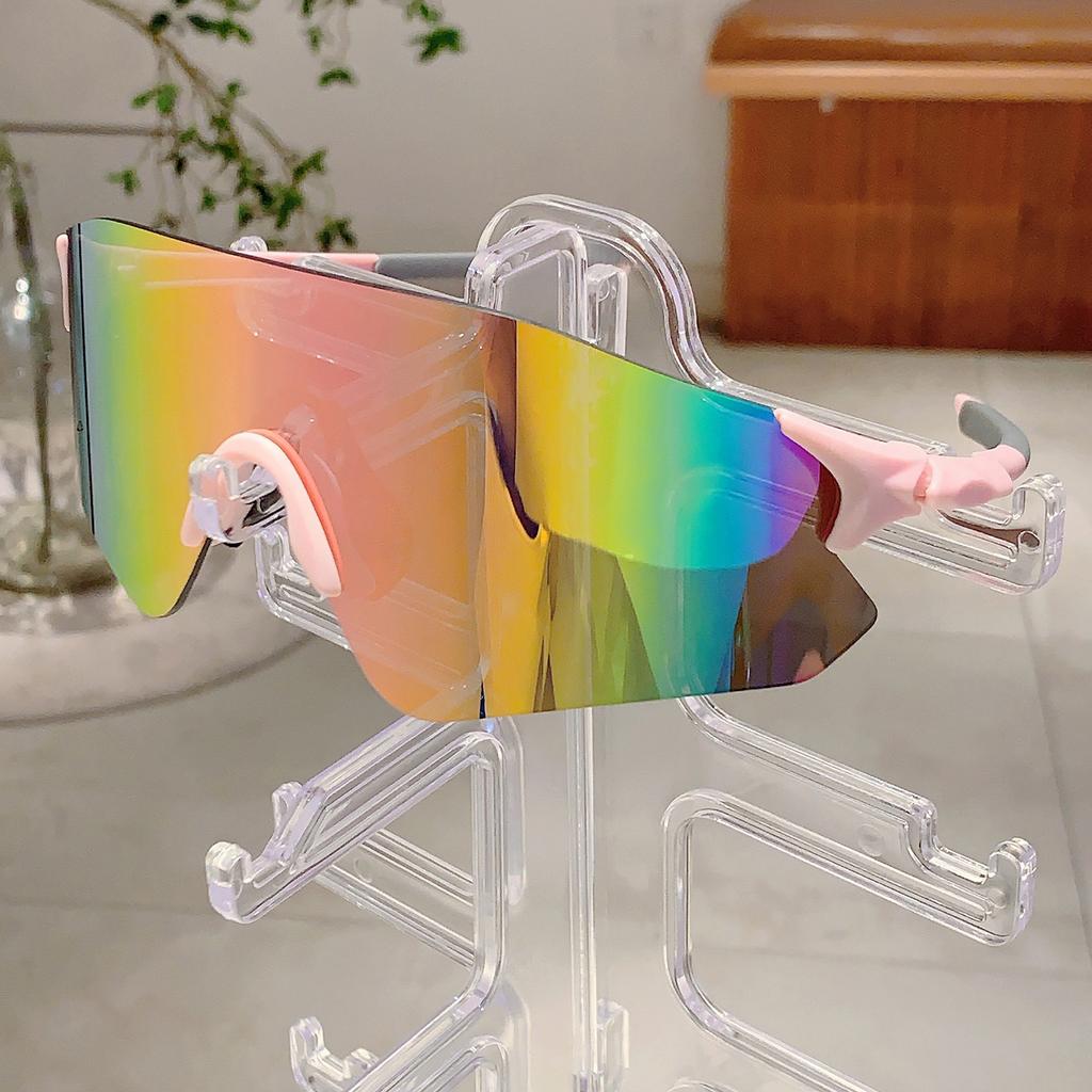 Outdoor Brand Sports Sunglasses Men  New In Oversized Mirror Riding Goggle Trendy Futuristic Cycling Women Shades