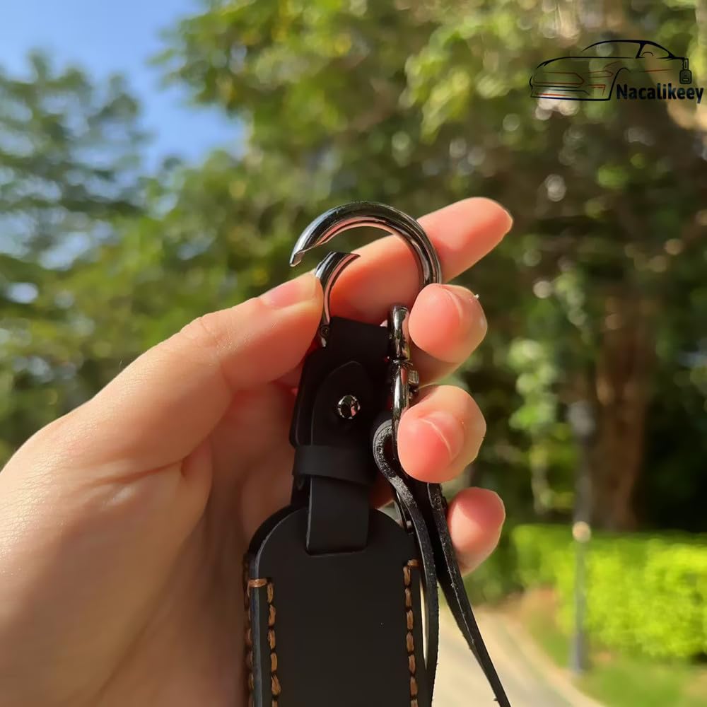 Pouzdro na klíč kompatibilní s Honda Kožené pouzdro na chytrý klíč Pouzdro na klíč Kryt klíče Stylová Ochrana proti nečistotám Skluzu Poškrábání [Nacalikeey] N-BOX N-BOX N-ONE N-Wagon