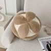 Nordic Style Plush Cushion With Piping For Living Room Decor And Bedside Use