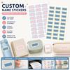 Custom Name Stickers Personalized Waterproof Labels For Water Bottles Notebooks Stationery Storage Boxes And Daily Items