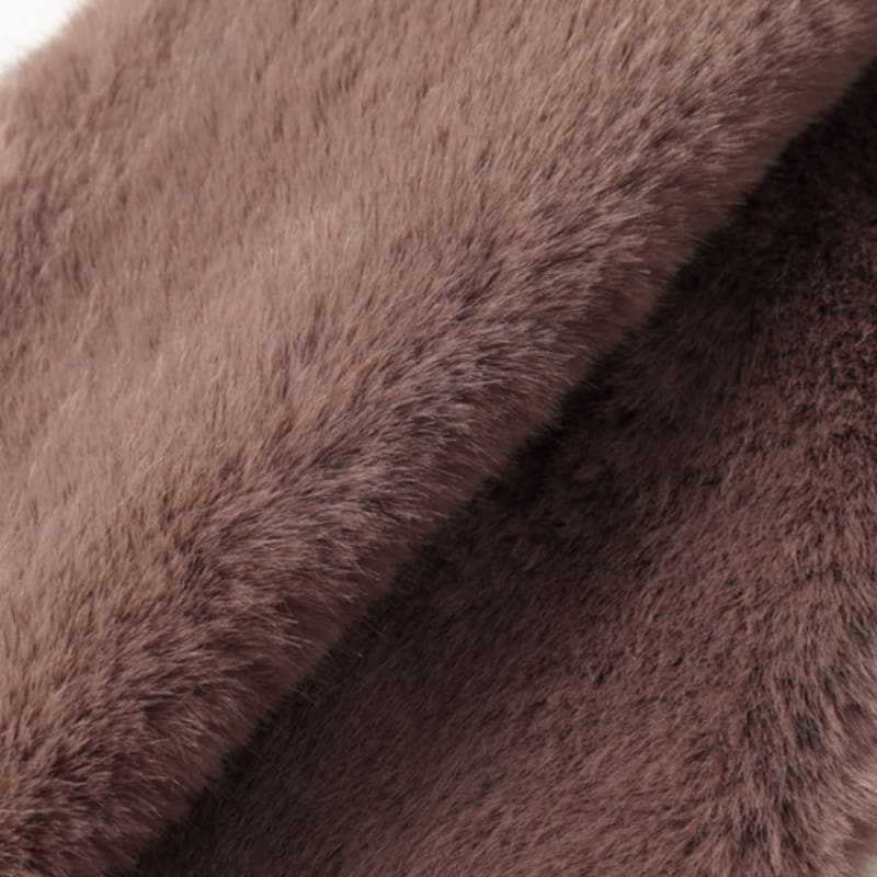 LALA Winter Fur Scarf - Cocoa