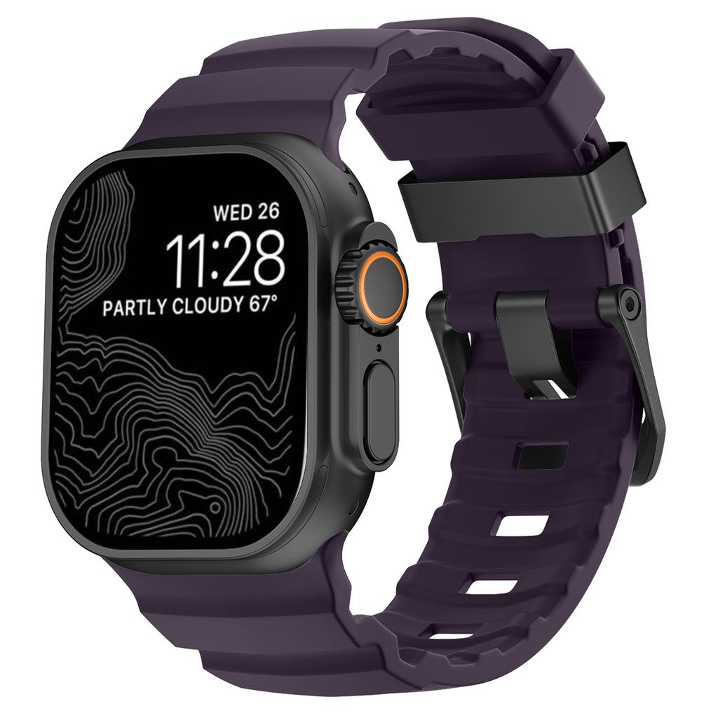Trail Silikonarmband für Apple Watch Band 49mm 46mm 45mm 44mm Sportarmband Armband für iwatch Serie Ultra 3 2/10 9 8 7 SE 6