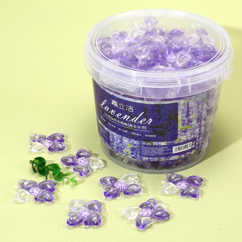 Five-in-One Laundry Pods with Freesia Scent: Long-lasting Fragrance, Stain-Removing Concentrated Laundry Balls