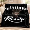 Cristiano Ronaldo blanket Flannel Blanket Soft Cozy Plush Throw for Sofa Bed Lightweight Home Decoration Outdoor camping