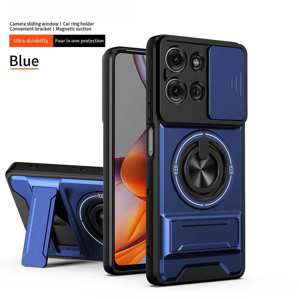 Magnetic Kickstand Shockproof Armor Phone Case for Moto G34 G45 G35 G53 G13 G23 G54 G64 G55 G56 G84 G85 G86 G75 G67 G77 Cover