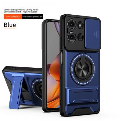 Magnetický stojánek Nárazuvzdorné pancéřové pouzdro na telefon pro Moto G34 G45 G35 G53 G13 G23 G54 G64 G55 G56 G84 G85 G86 G75 G67 G77 Kryt