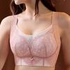 Mesh Brushed Breast Hair Lace Plus Size Bra U-shaped Beautiful Back Without Steel Ring Adjustable Bra