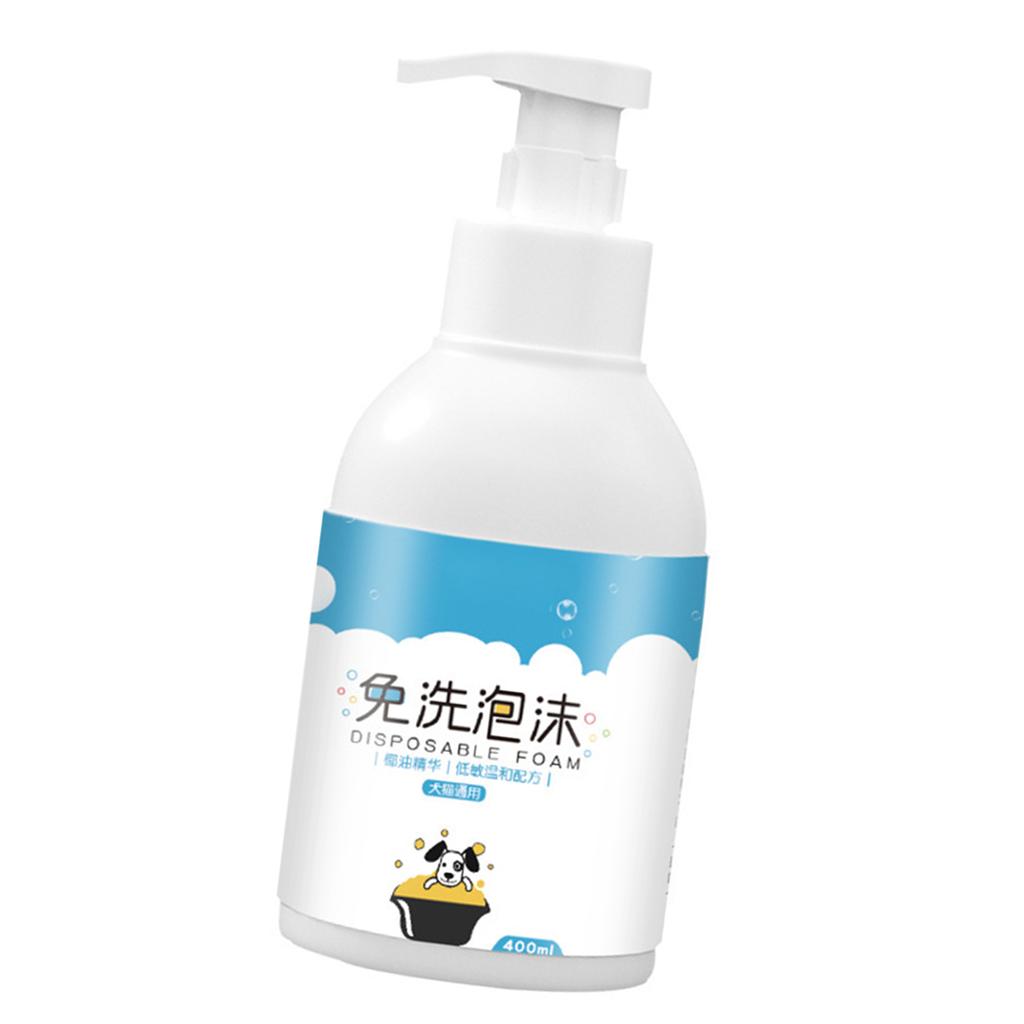 Waterless Dog Shampoo Gentle Pet Dry Cleaning Foam Safely Remove Pet Odors for Cats