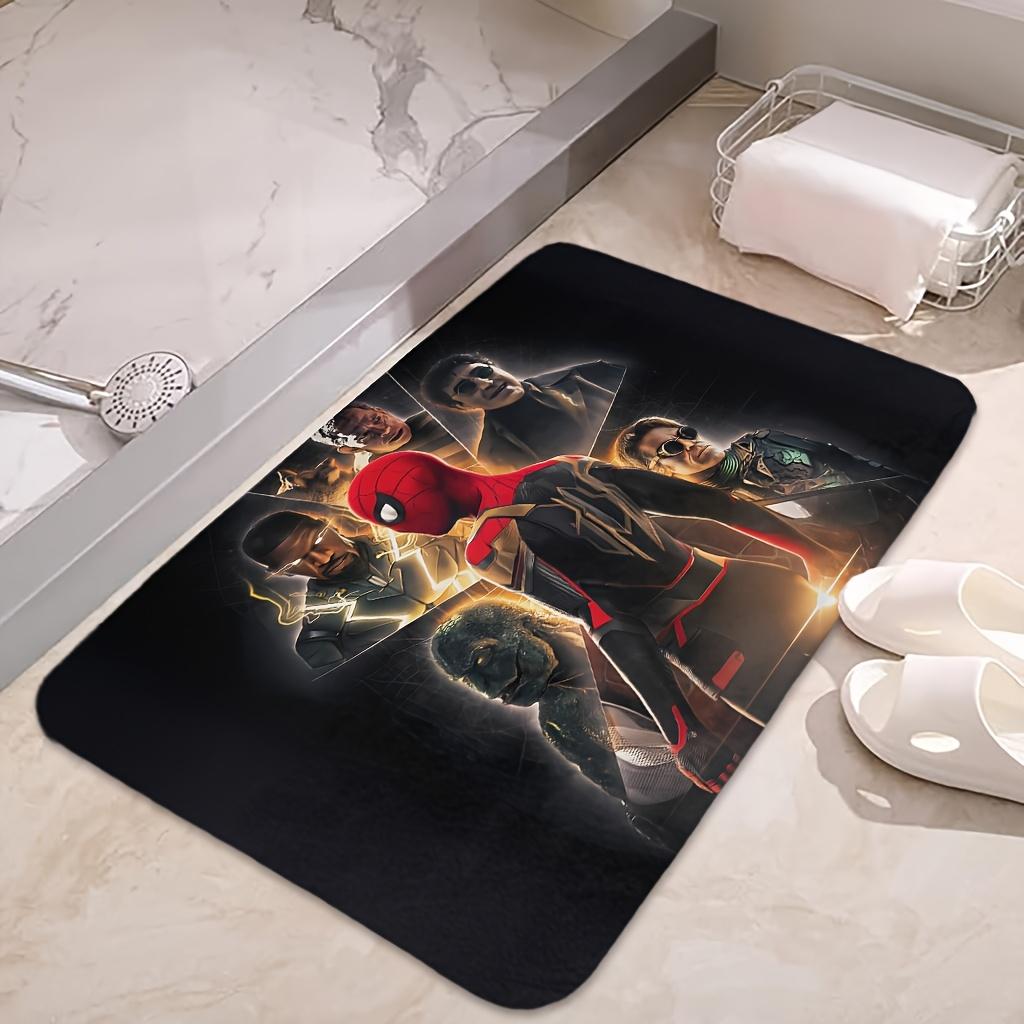 1pc Spider Entry Doorway Floor Rug | Absorbent & Quick-drying, Non-slip & Super Soft, Polyester, Rectangle, Machine Washable,