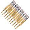 10Pcs Hex Shank Screw Tap M3?Drill 2.5 Coated Composite Spiral Flute Tap Accessory