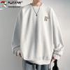 TUCANO Men's Waffle Knit Long Sleeve Round Neck Sweatshirt