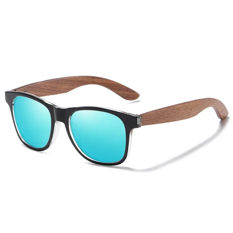 Classic Men Ultraviolet Sunglasses Fashion Wood Male Driving Riding Sports Sun Glasses Wooden Bamboo Eyewear Uv400 Shades