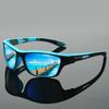 Y2k Sports Goggle Men Fashion Wrapped Round Mirror Outdoor Riding Sunglasses Trendy Professional Ani-UV Protective Shades