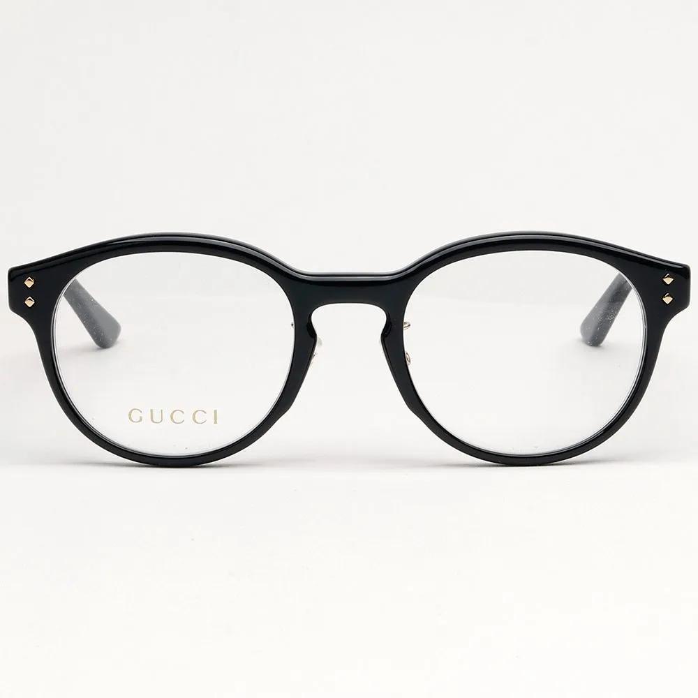Gucci Eyeglass Frames GG1898OA 001 Women's Round Horn-rimmed Glasses Fashion