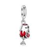 New Copper Red Christmas New Year Animal Love Flower Pendant Beads Fit Original Bracelets Necklaces Jewelry Gifts