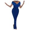 Women Sexy Solid Sequined Stitching Shining Club  Sleevless  Dress