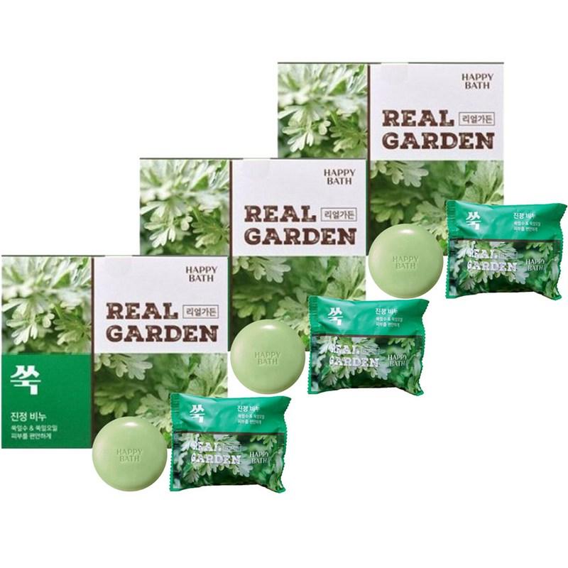 Happy Bath Real Garden Soothing Soap Mugwort, 90g, 24 pcs