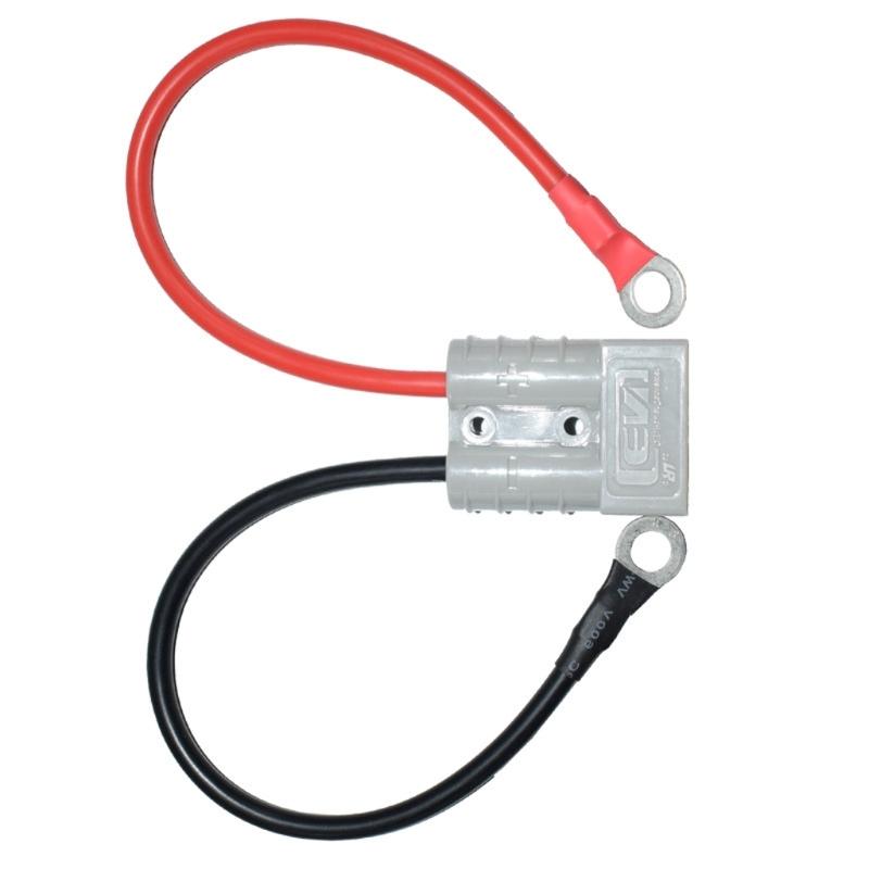 30/50/100cm Heavy Duty 50A ADS Connector Cable with O Terminal , 10AWG Solar Extension Cord Line for Car Boats