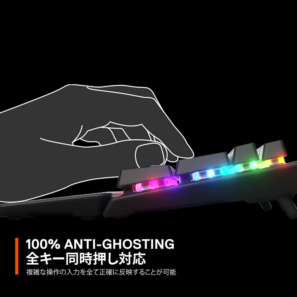 SteelSeries Apex 7 TKL Red Switch Gaming Japanese OLED 64649 Keyboard, Tenkeyless, Wired, Layout, Display,