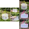 Foldable Clothes Drying Mesh Basket With Large Diameter For Home Laundry And Delicate Items