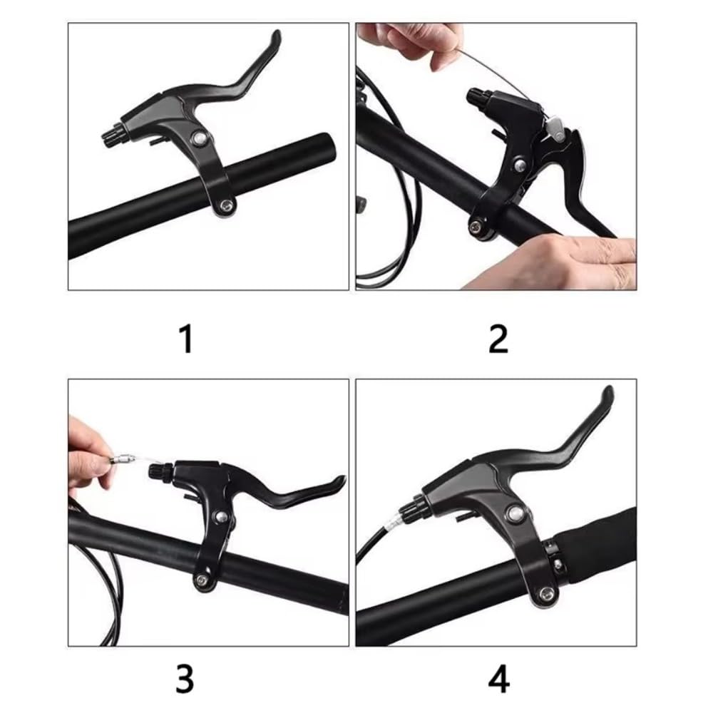 1 Pair Bicycle Brake Handle Fits 22.2mm Handlebar Aluminum Alloy