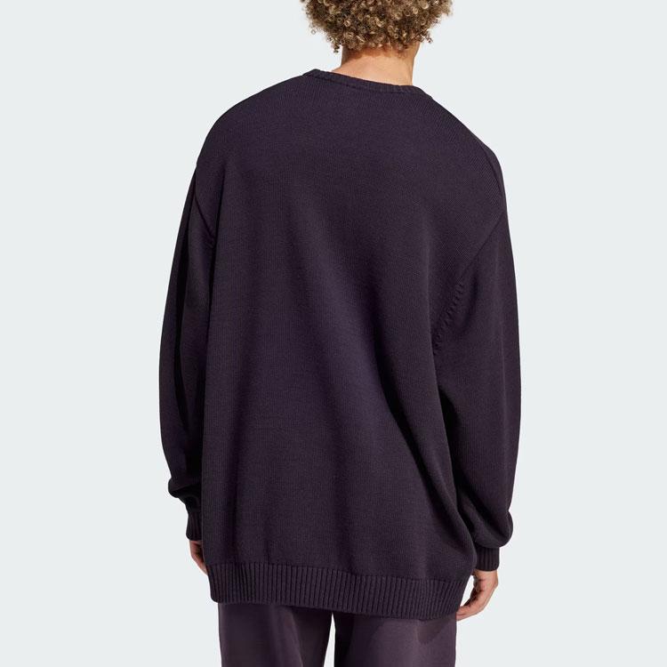 Adidas Sudadera de Punto Premium Originals Hombre Tops Negro Gris IT7444