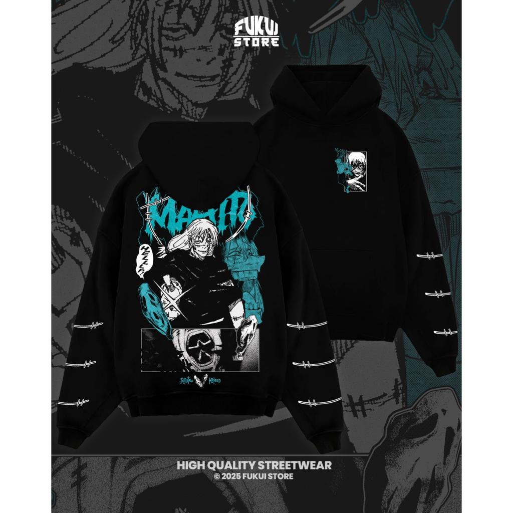 Jujutsu Kaisen Grafik-Hoodies Herren Damen Fleece Warme Sweatshirts Japanischer Anime Print Streetwear Y2k Übergroßer Pullover Trainingsanzug Damen Herren Kleidung