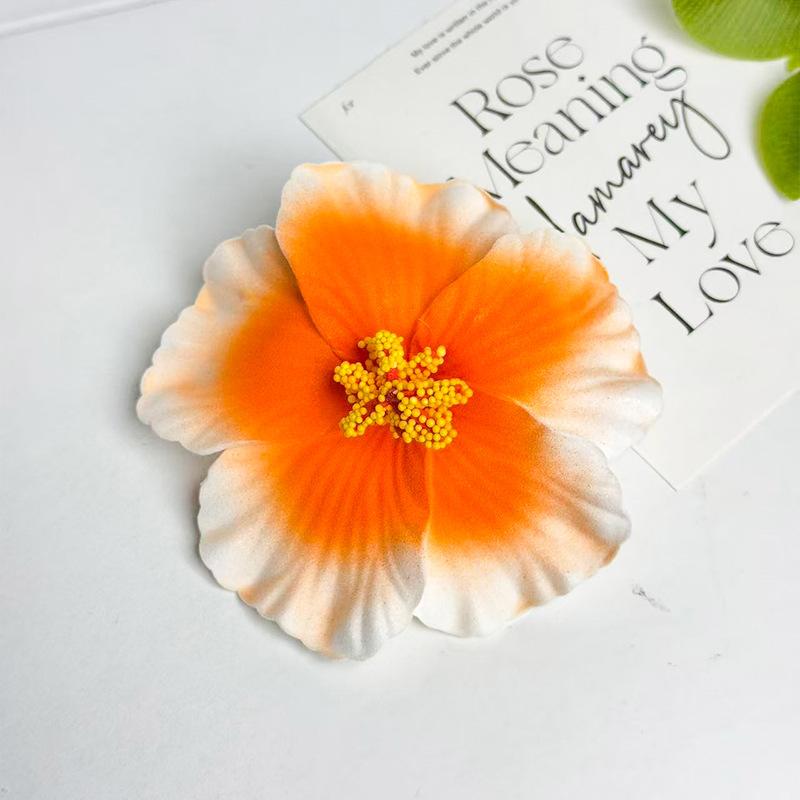 Seaside Vacation Style Dyed Colorful Fusang Flower Hair Clip Female Atmosphere Travel Photography Props Accessories