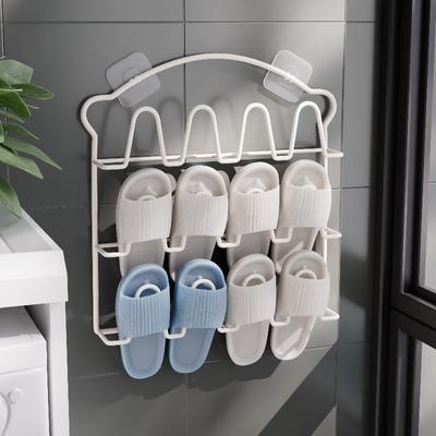 Einfacher Schuhaufhänger Metall Eisenkunst Hausschuhe Abtropfgestell Toilette Badezimmer Innenaufbewahrungswerkzeuge Heimorganizer Regal